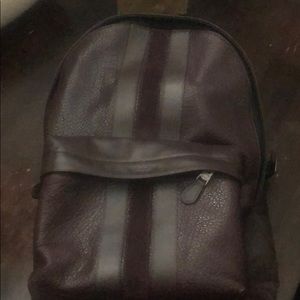 Coach Charles backpack with baseball stitching